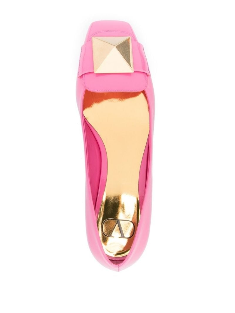 One Stud patent leather ballerina shoes - 4