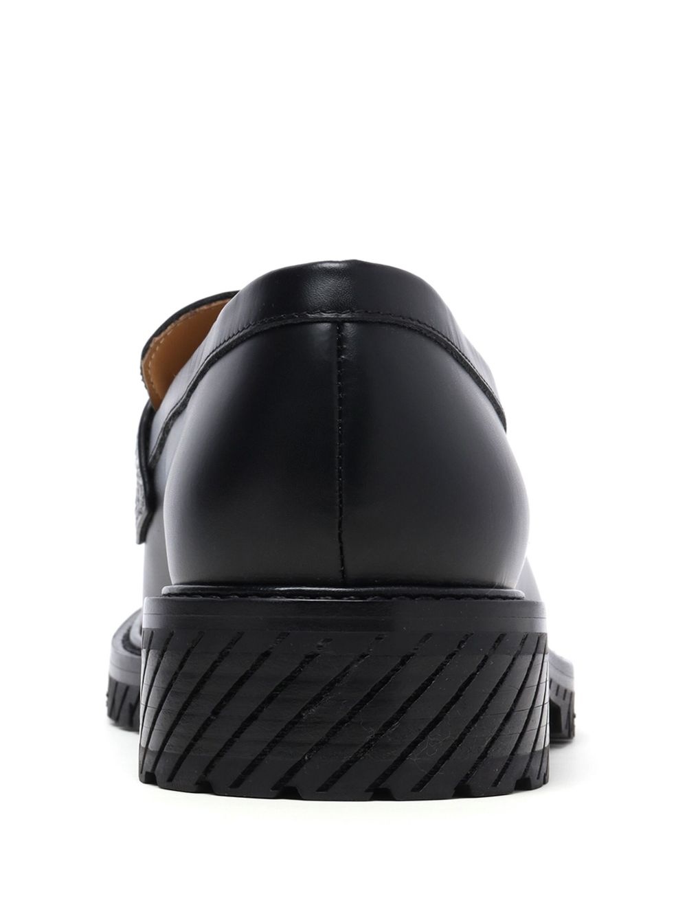 logo-print loafers - 3
