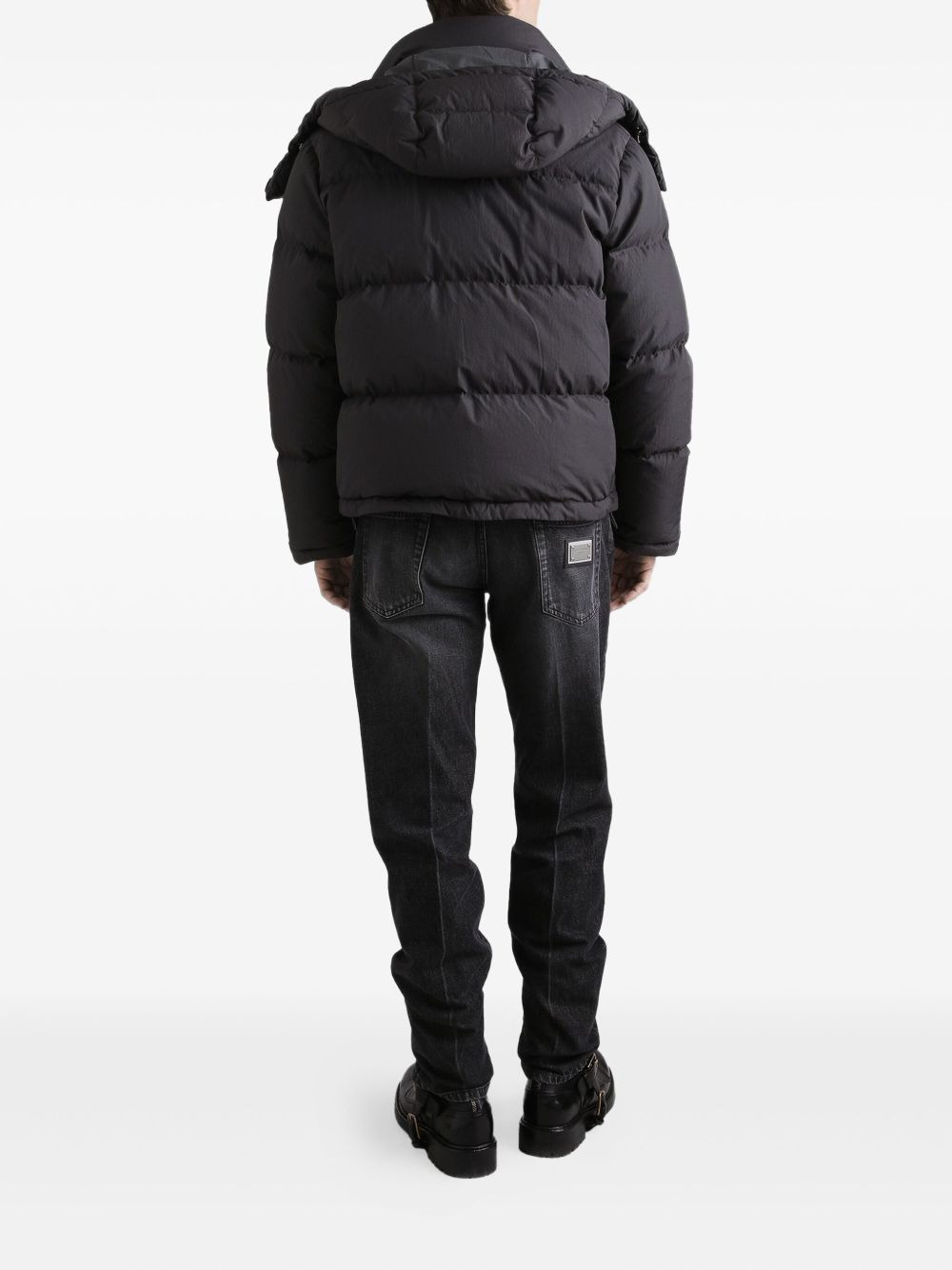 Nylon Short Down Jacket - 3