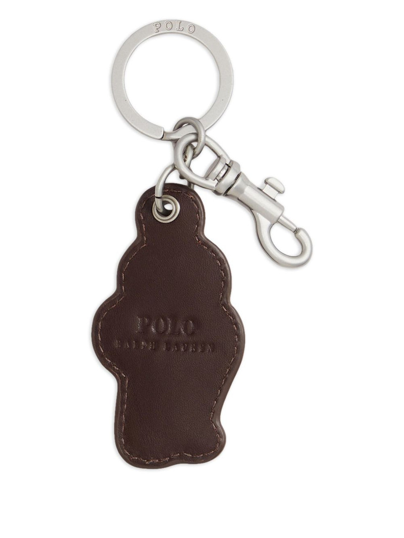 Polo Ralph Lauren embroidered-polo bear leather key fob outlook