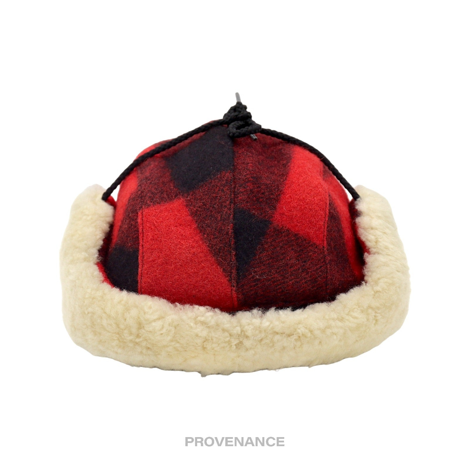 Filson Double Mackinaw Wool Cap - Red Black Plaid - 6