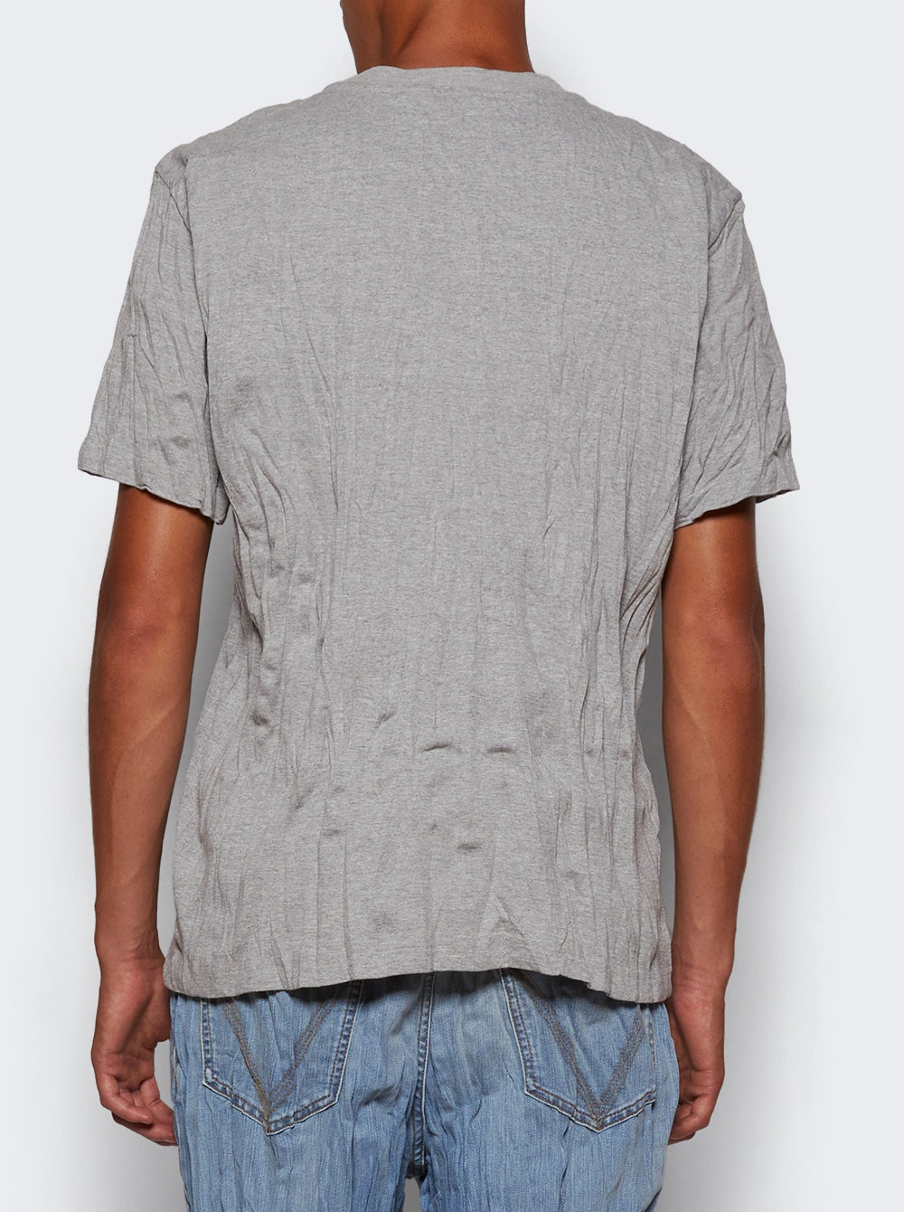 Crushed Tee Light Grey Melange - 4