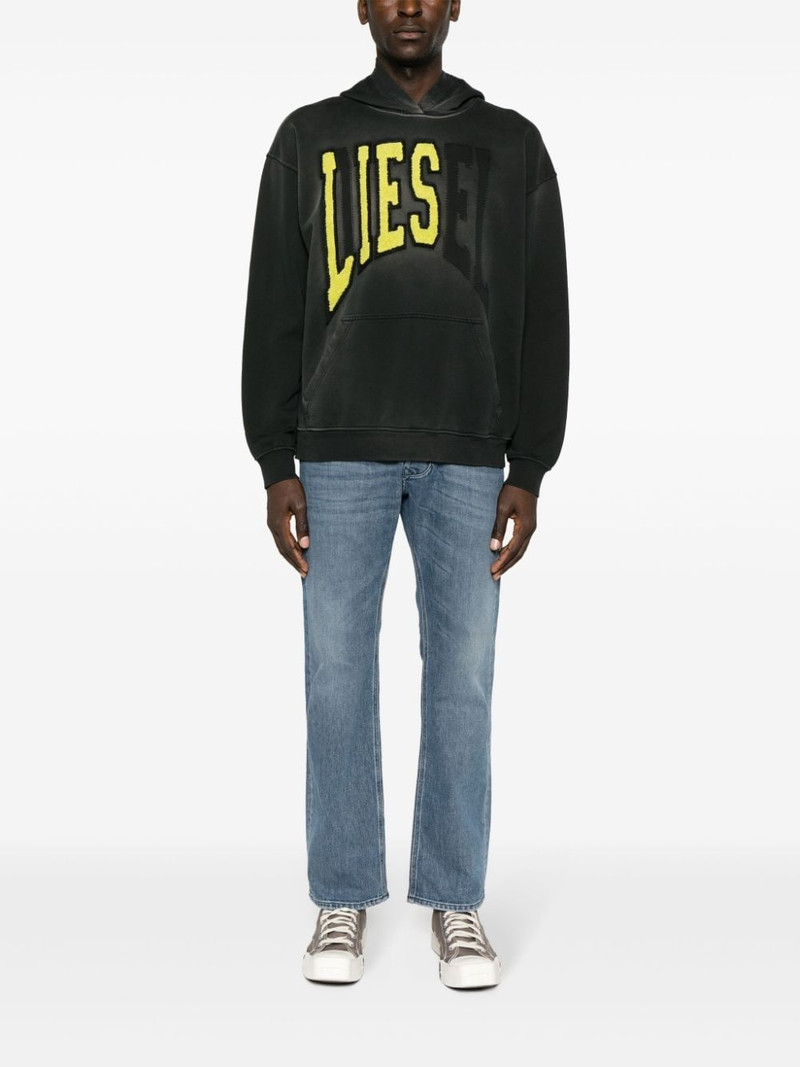 Diesel S-Boxt flocked-logo hoodie outlook