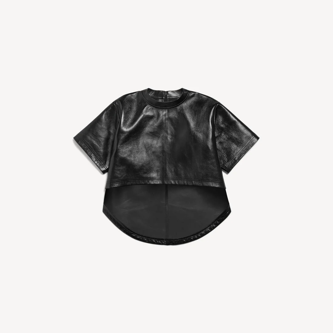 Women's Train Cropped T-shirt in Black - 1