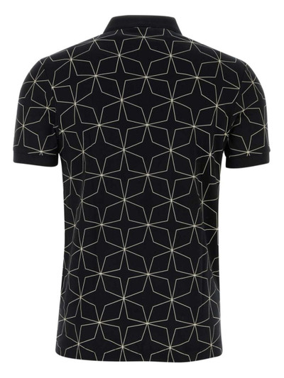 Fred Perry geometric-print polo shirt outlook