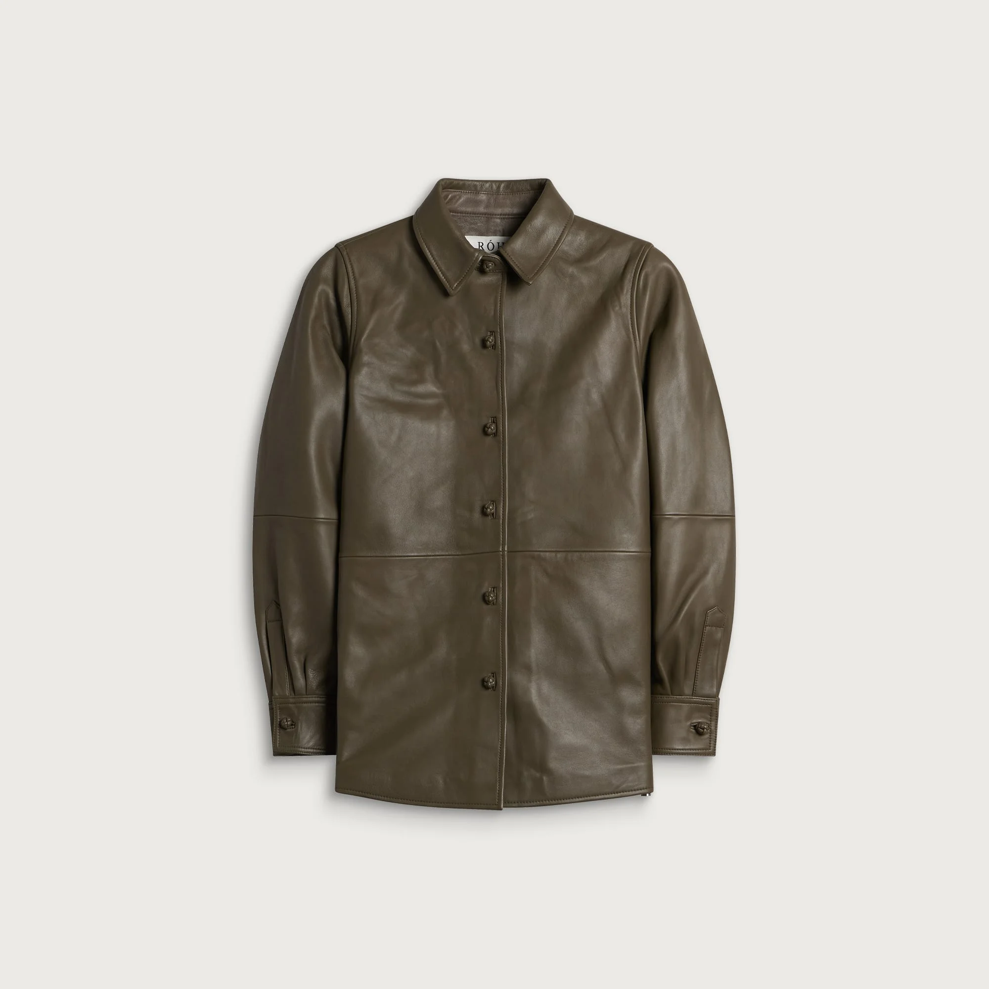 Róhe Leather Pankou Closure Overshirt - 1