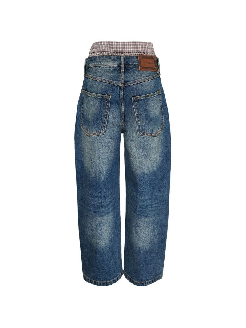 Andersson Bell Trunk layered-waist jeans outlook