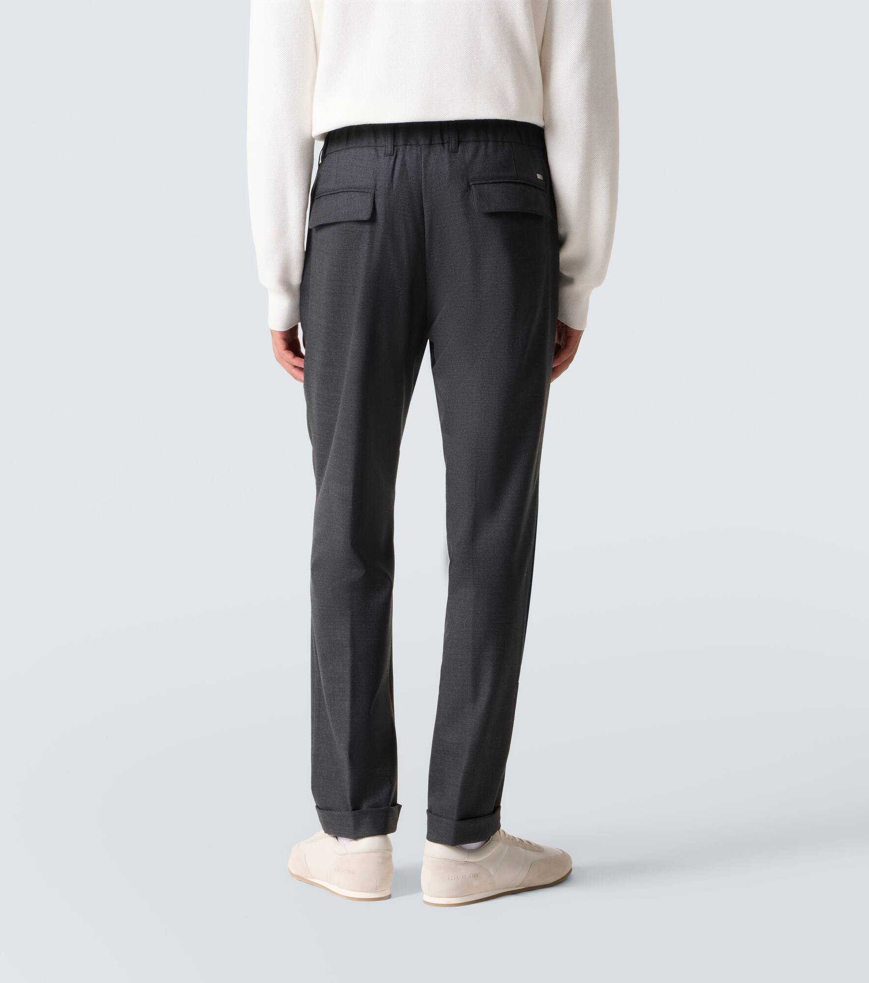 Gabardine straight pants - 4