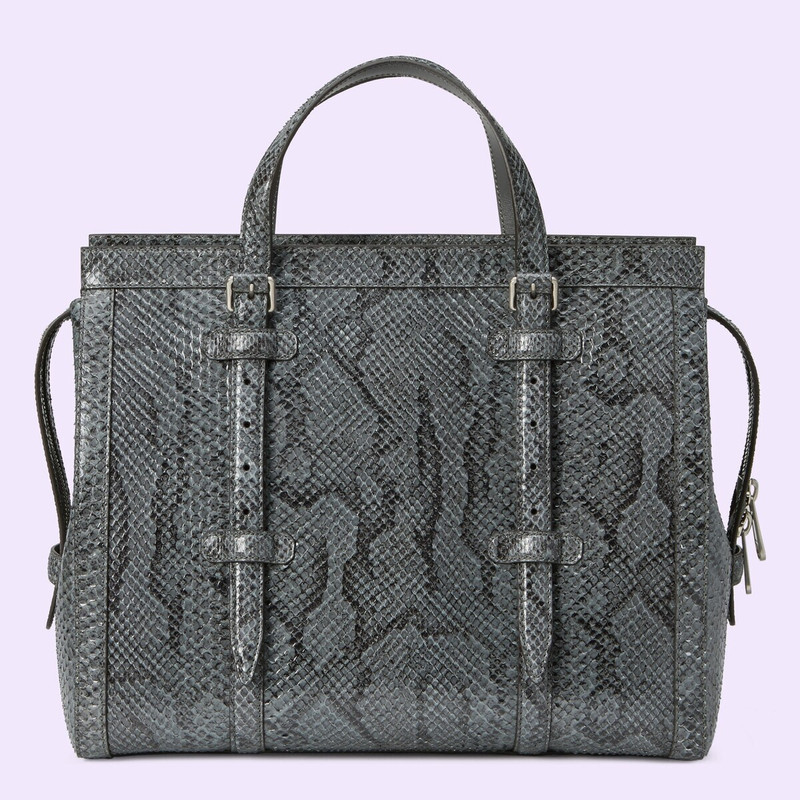 Python medium tote bag with Double G 5