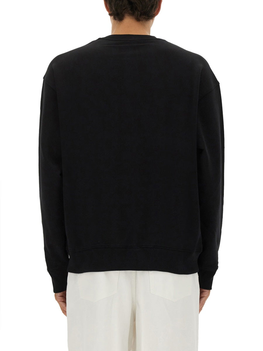 Sweatshirt With Laurel Crown Logo Embroidery - 3