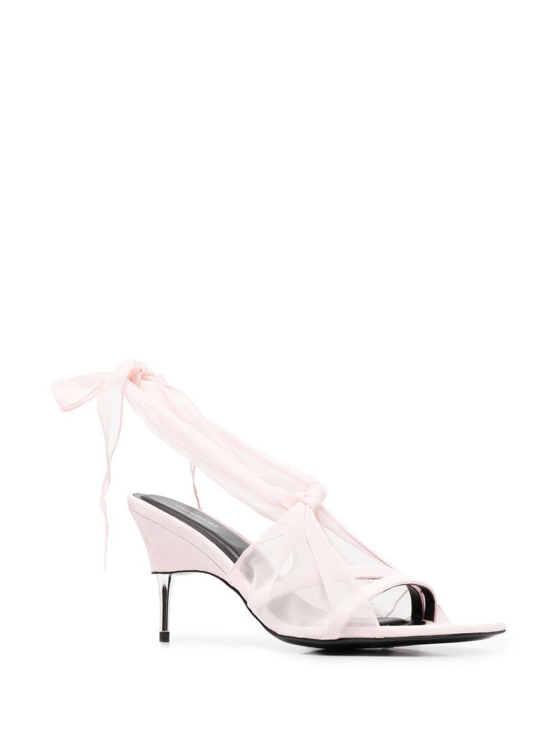 PETER DO sheer-panel 90mm sandals outlook