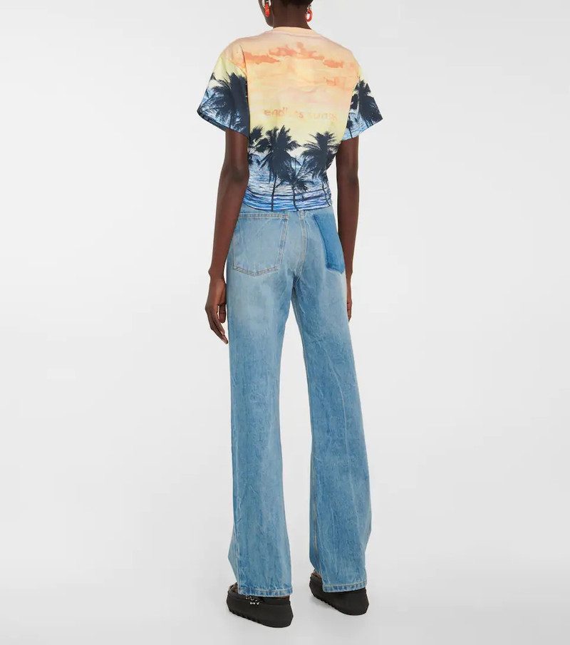 Printed cotton crop top 3