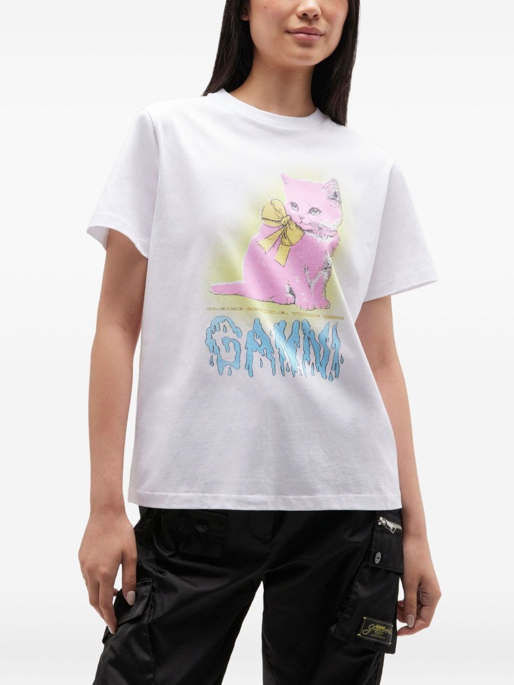 Neon Kitty organic cotton t-shirt - 3