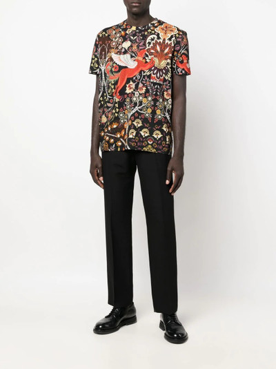 Etro floral-print short-sleeved T-shirt outlook