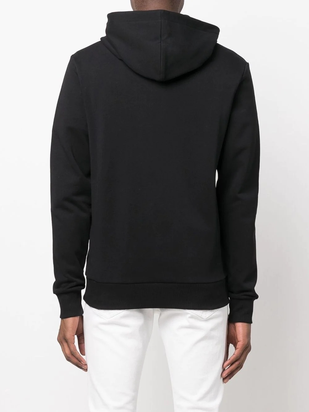 logo zipped drawstring hoodie - 4