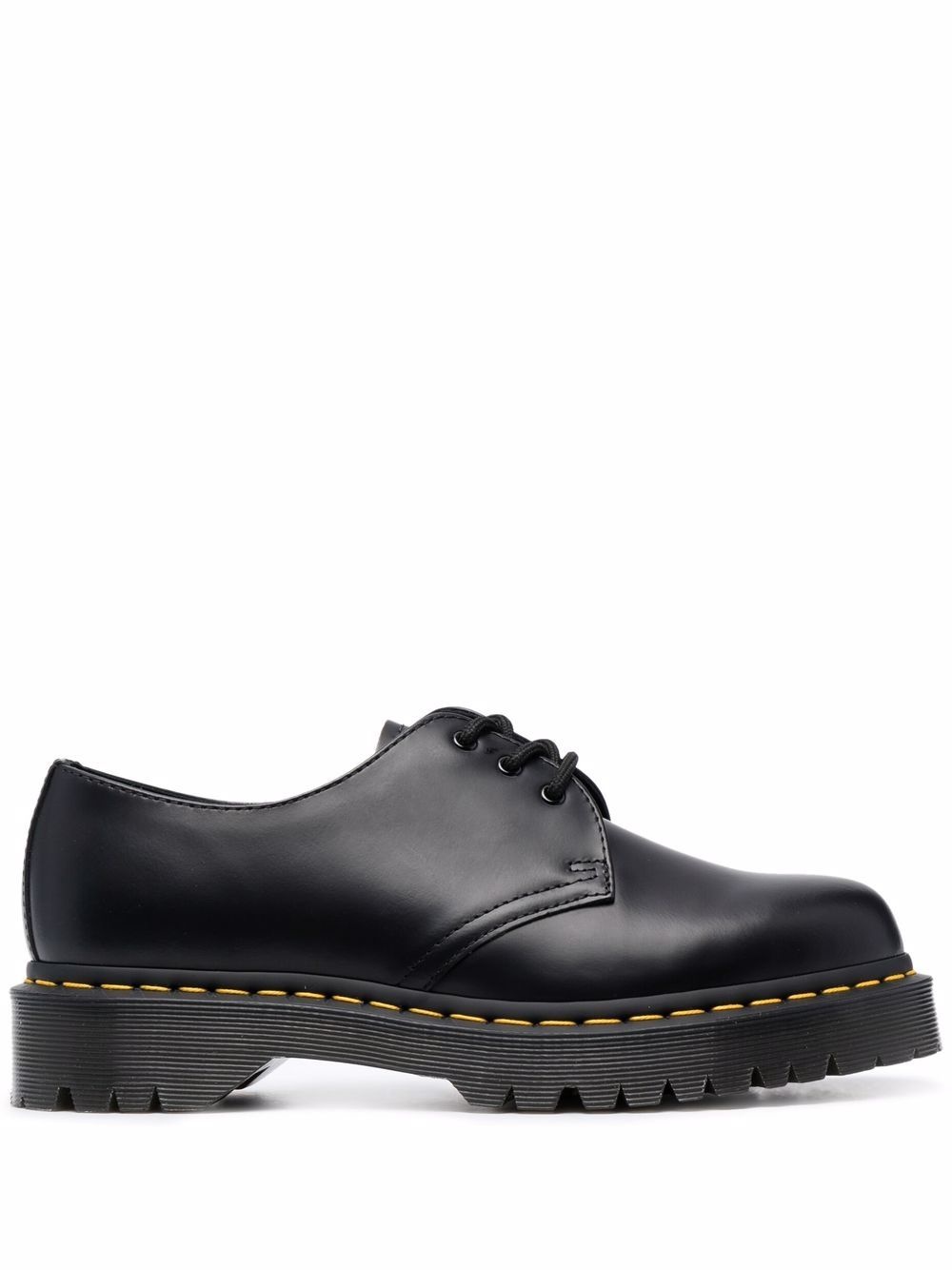 polished-finish lace-up shoes - 1