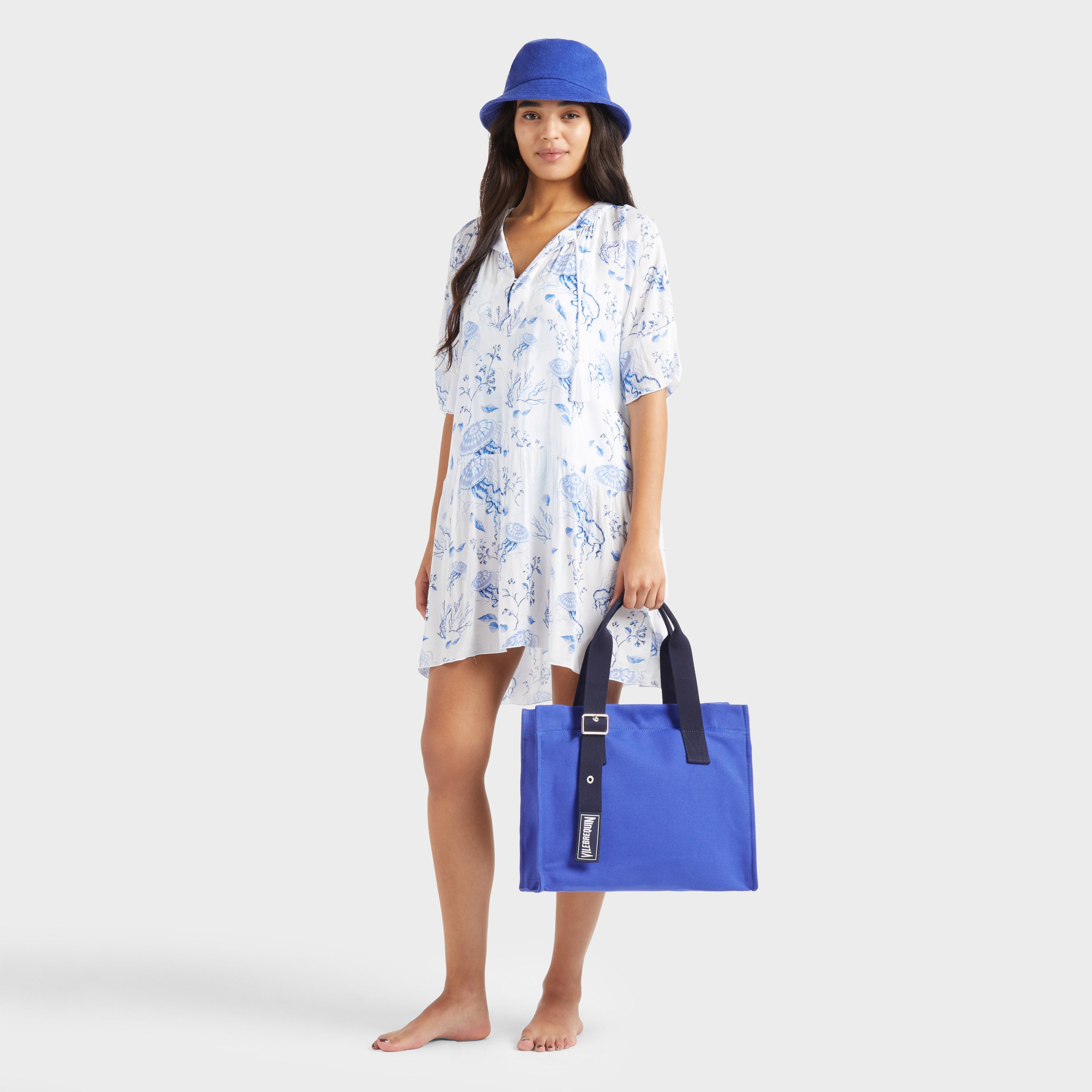 Women Viscose Dress Medusa and Shells - 5