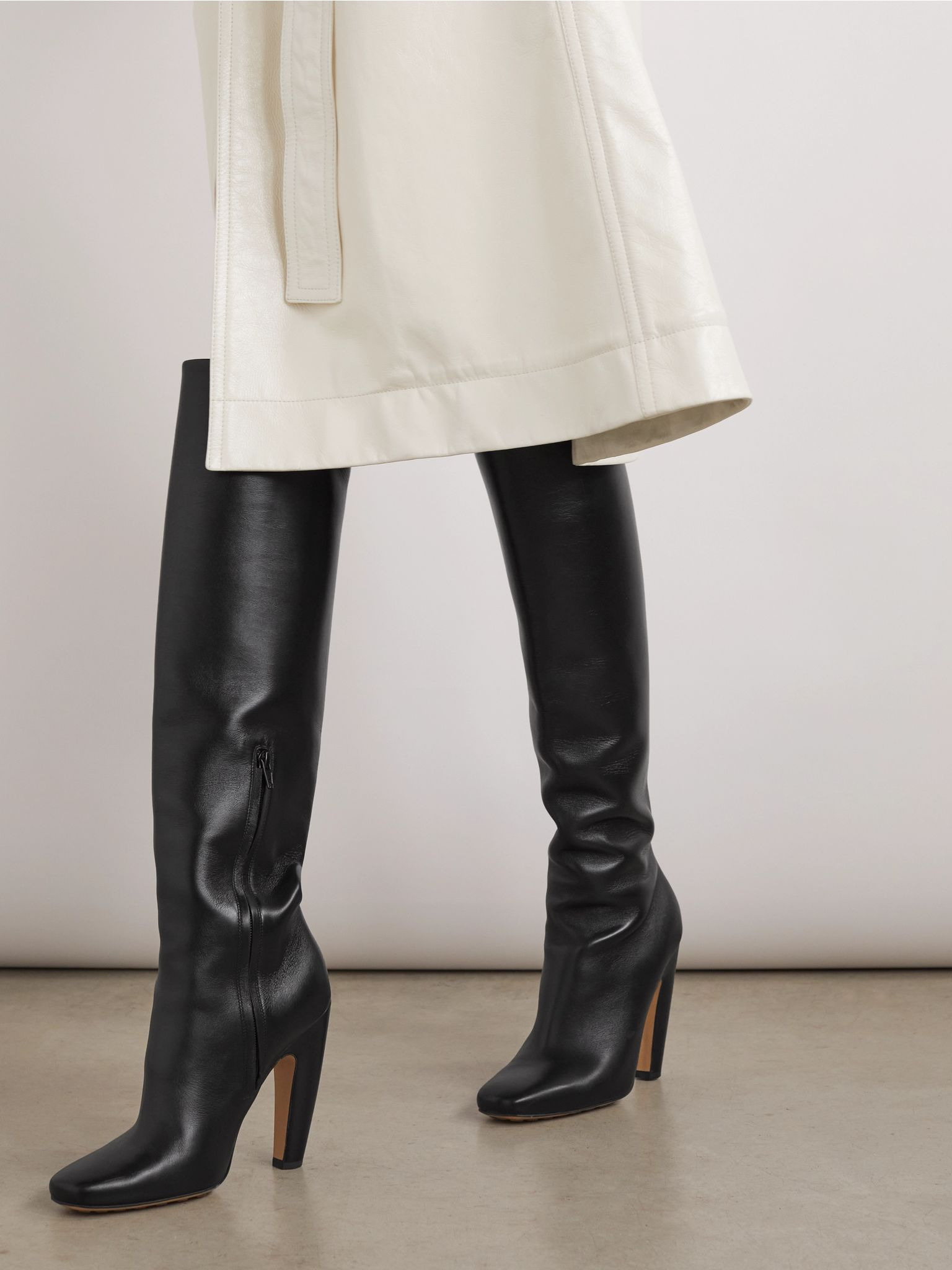 Veneta leather knee boots Black - 2