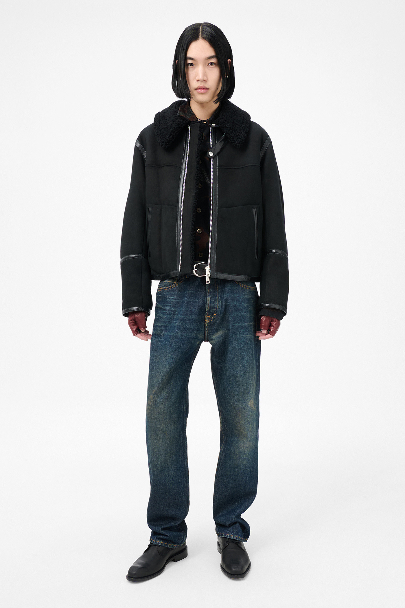 Pilot Jacket Black Shearling - 2