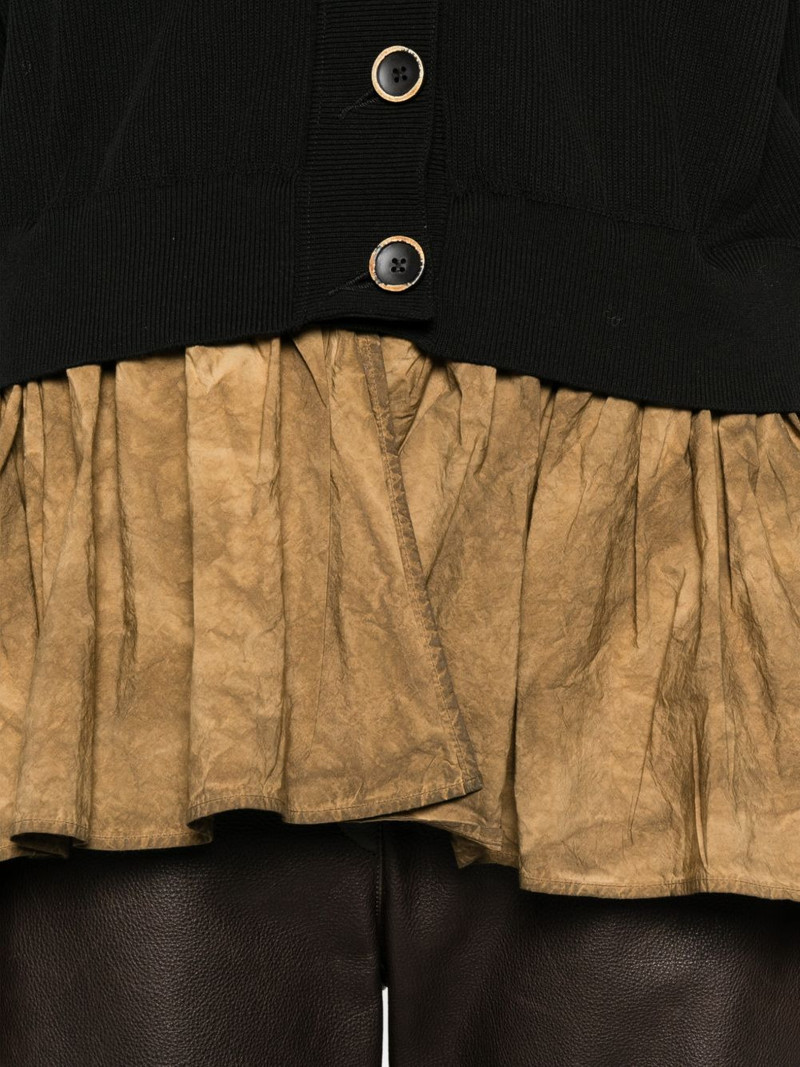 ruffle-detail cardigan 5