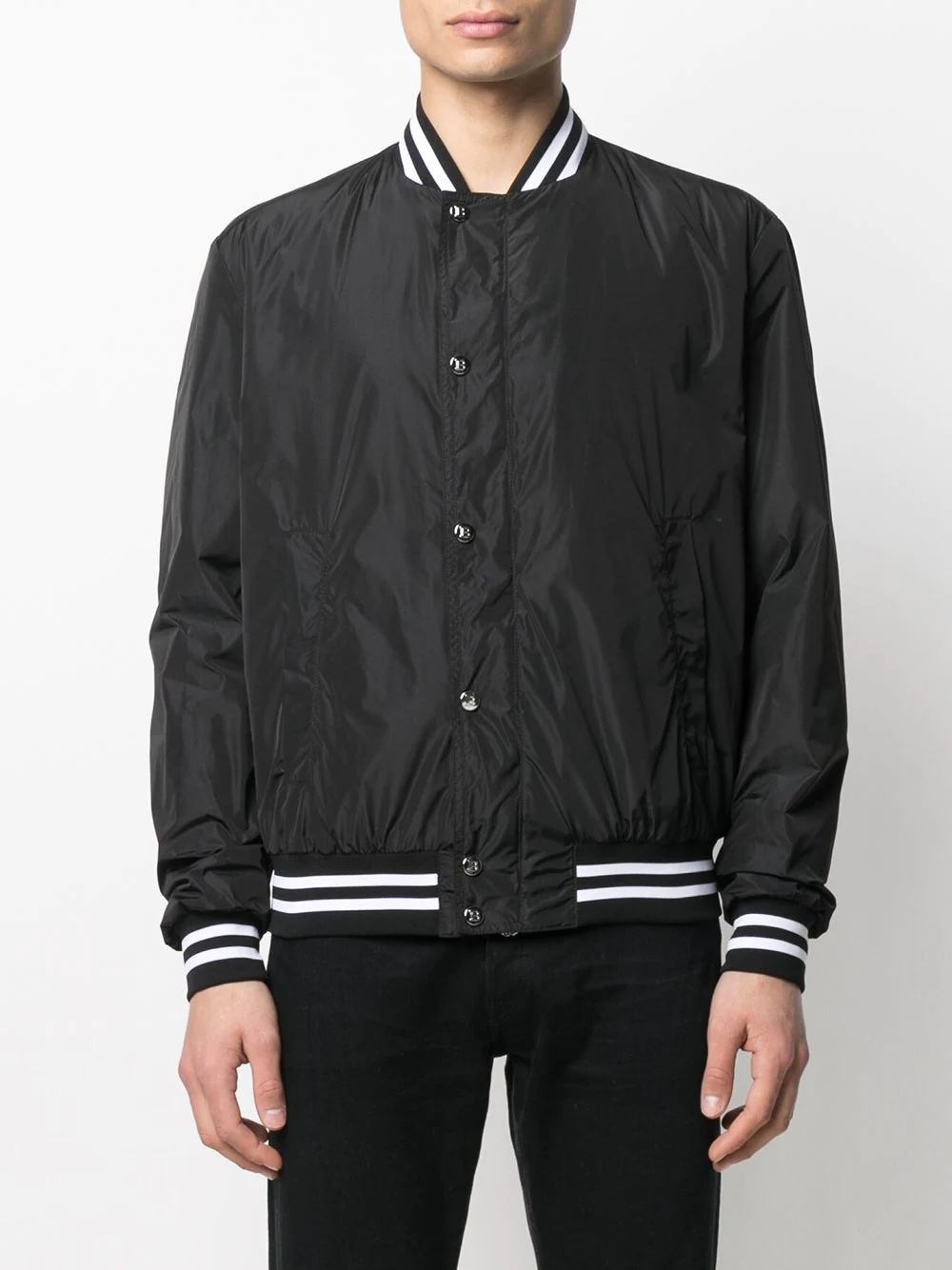 logo-print bomber jacket - 3