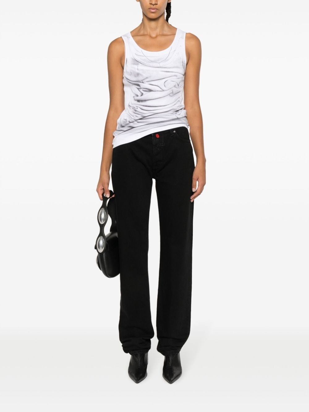 mid-rise straight-leg jeans - 2