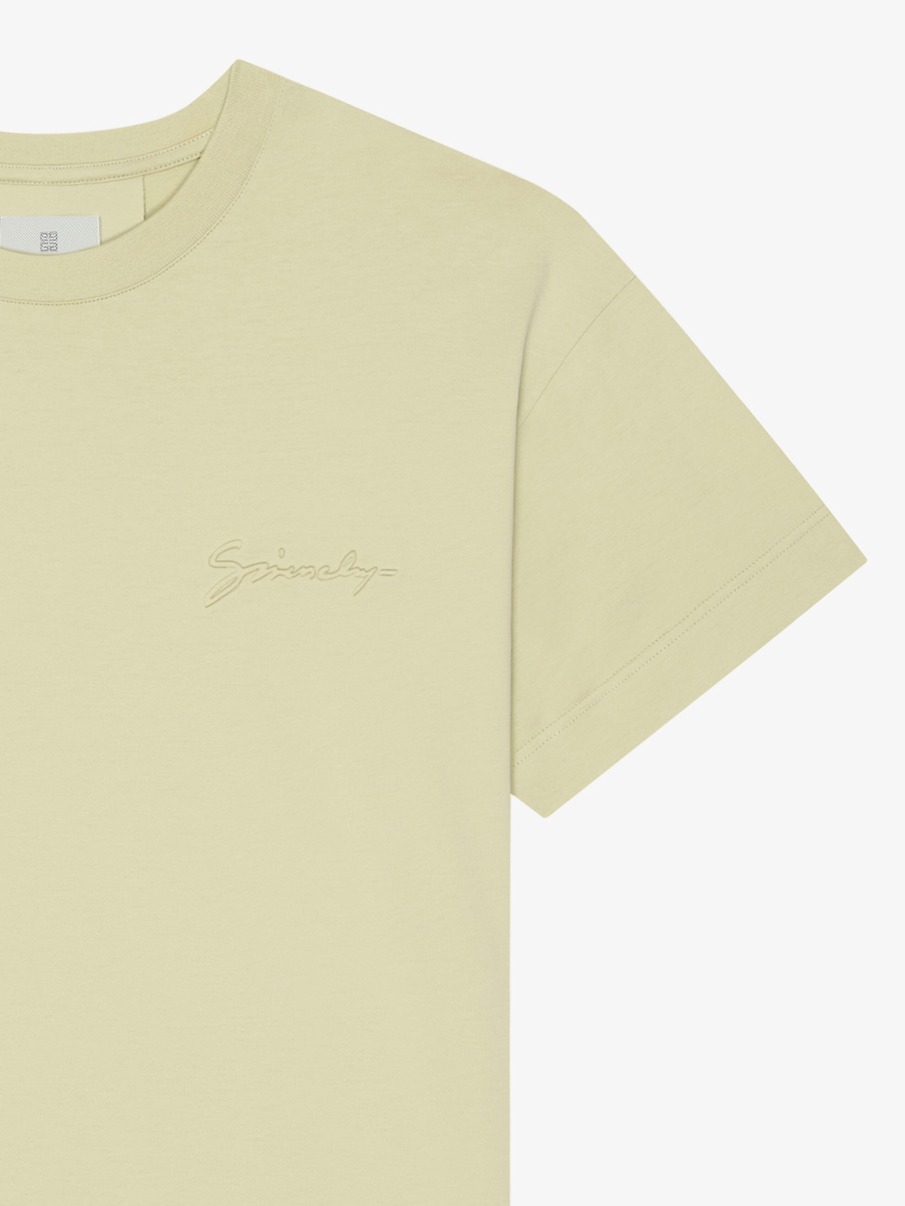 T-SHIRT IN COTTON WITH GIVENCHY SIGNATURE - 4