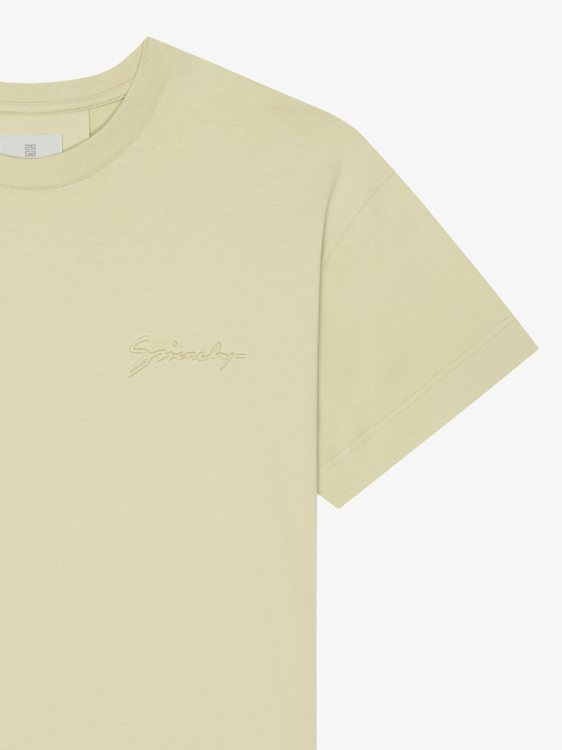 T-SHIRT IN COTTON WITH GIVENCHY SIGNATURE 4