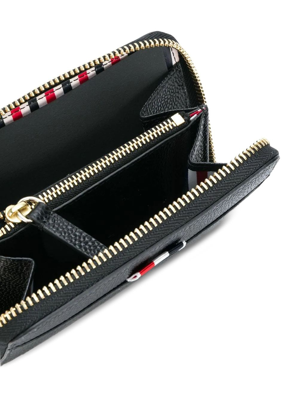 pebbled short zip-around purse - 3