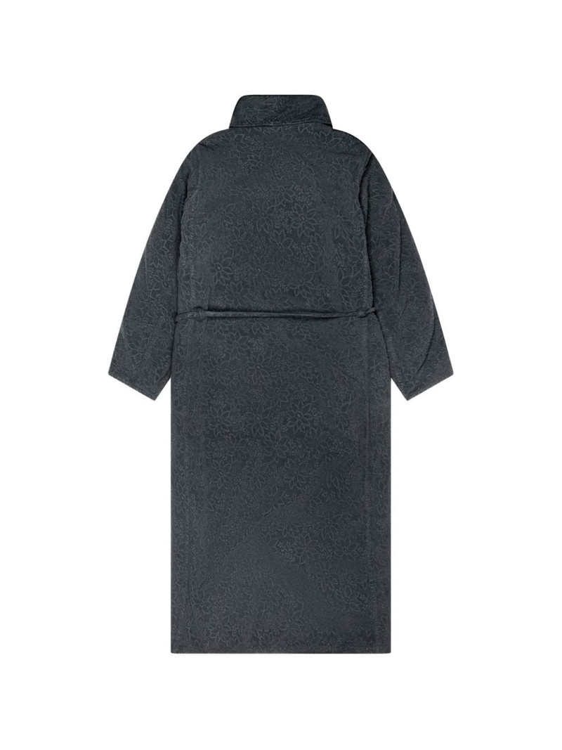 prototypes floral-jacquard terrycloth coat outlook