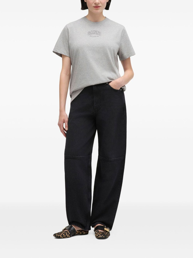 GANNI logo T-shirt outlook