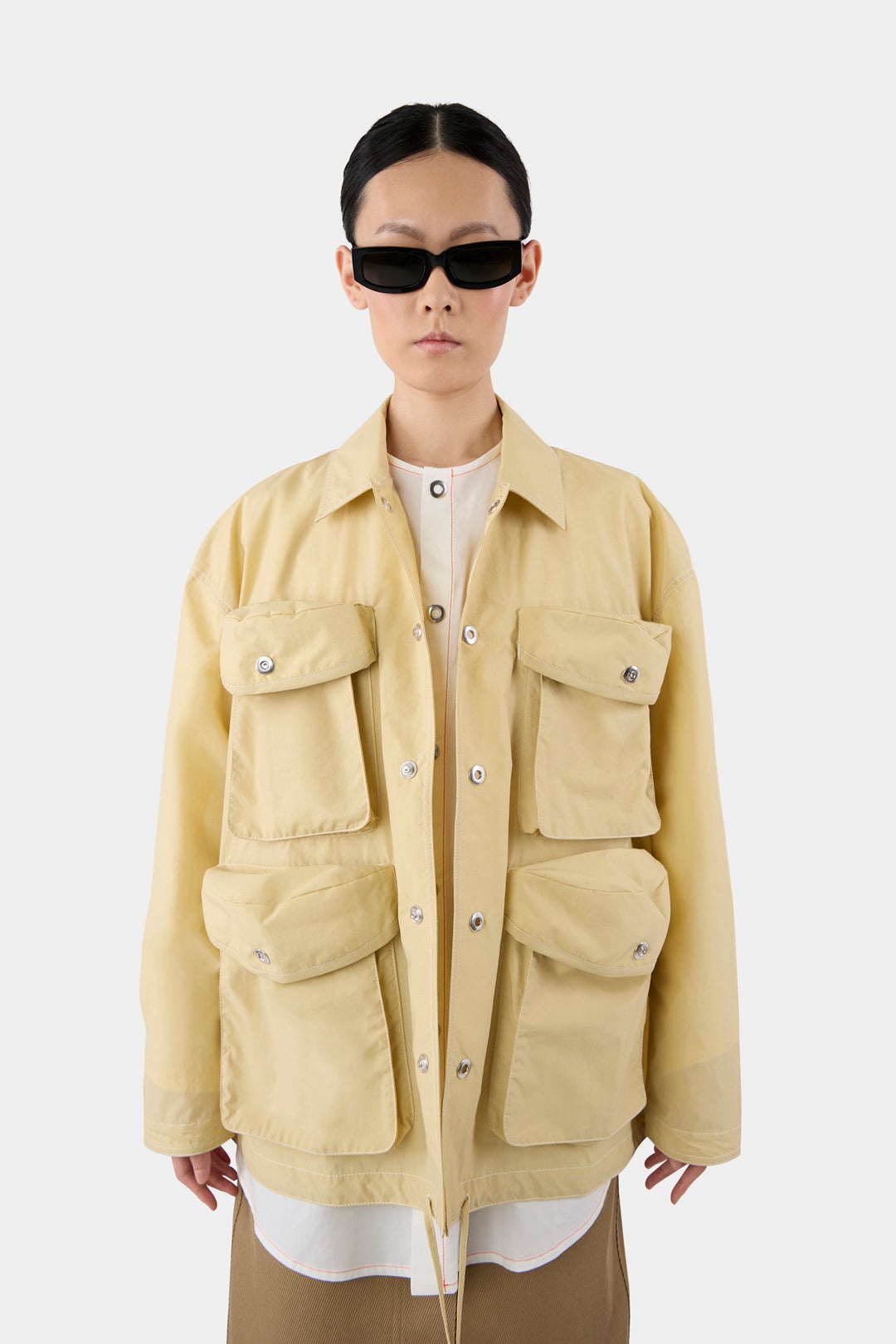 CARGO SHIRT / beige - 6