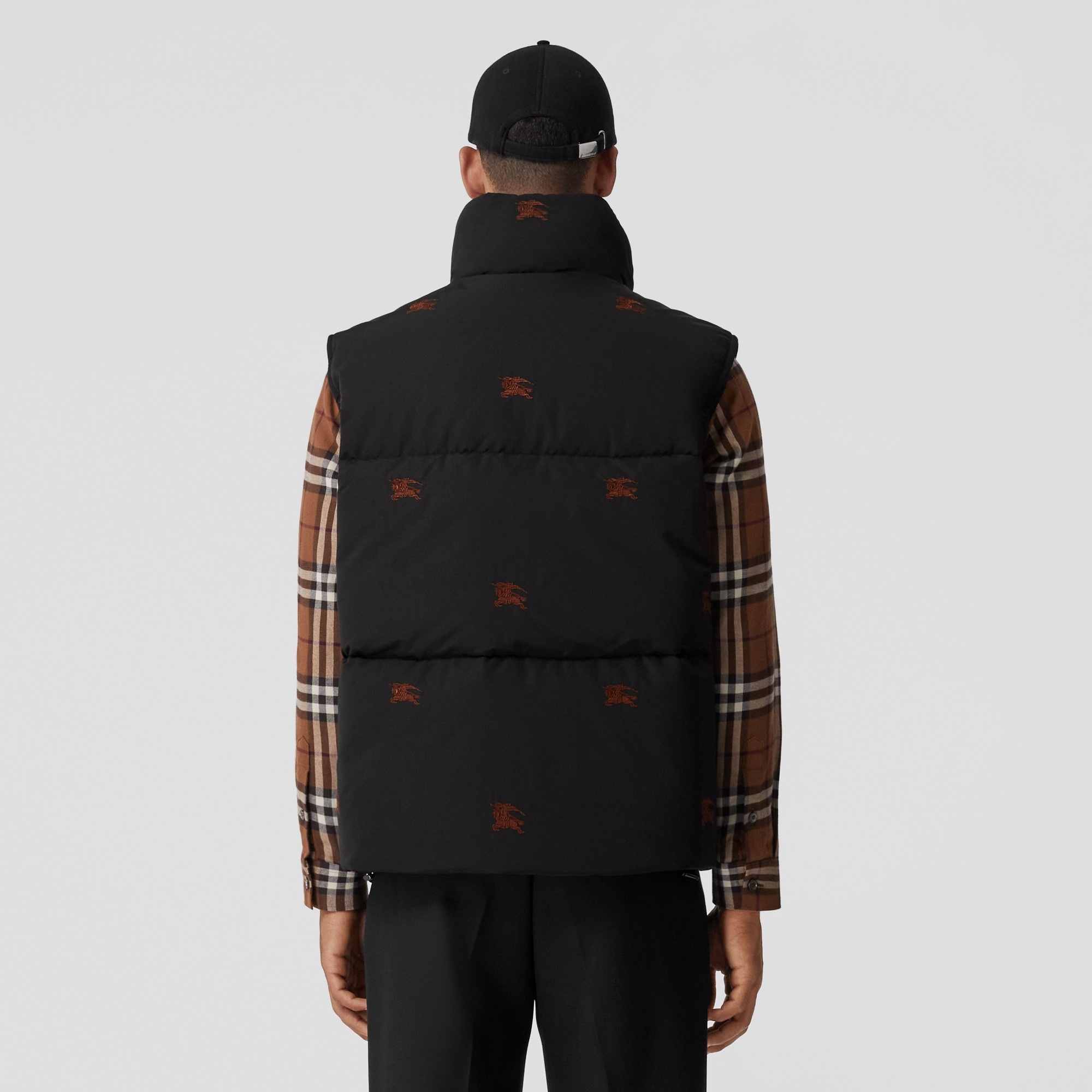 Embroidered EKD Nylon Puffer Gilet - 4