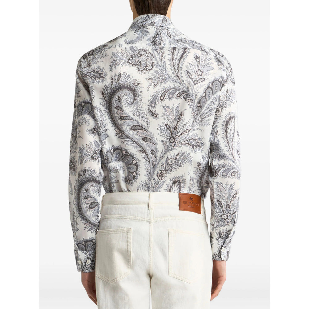 Etro Grey Shirts Men - 3