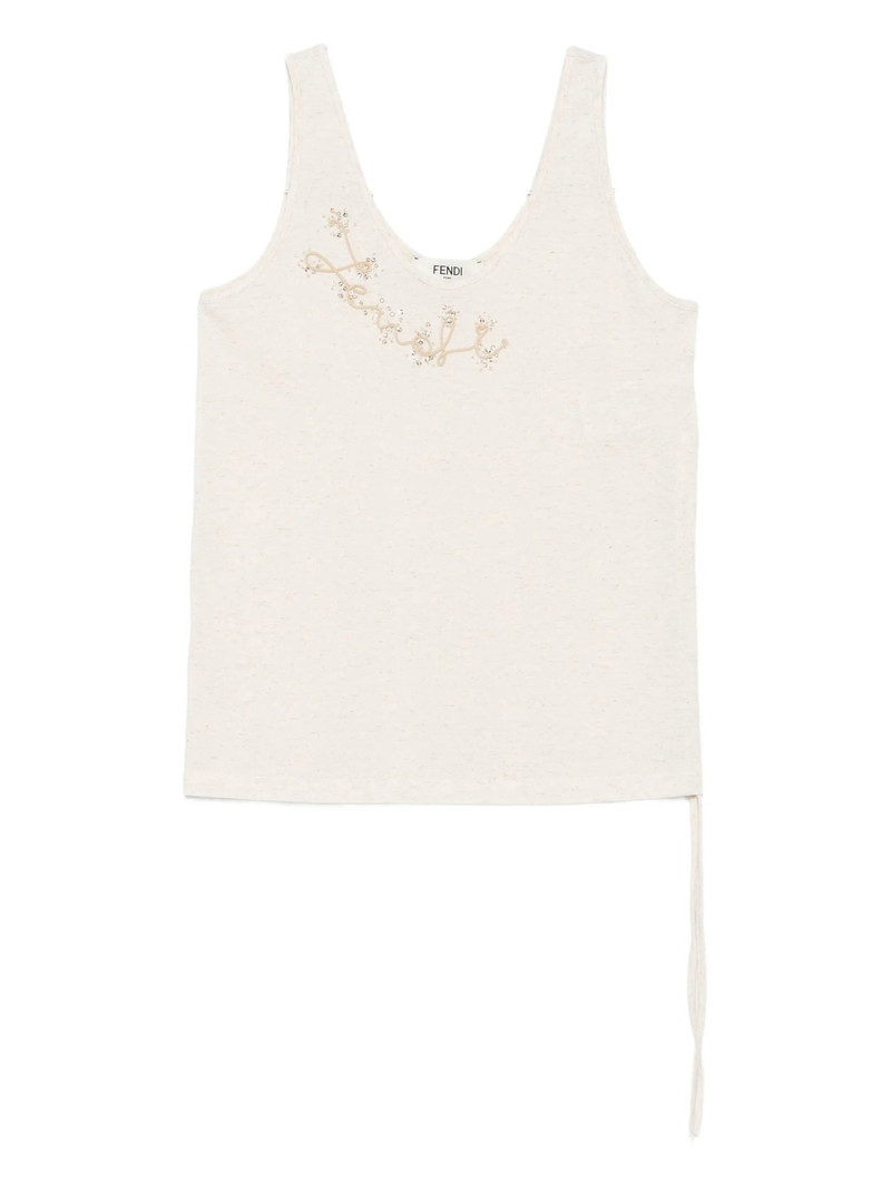 Fendi Embellished Tank Top 1