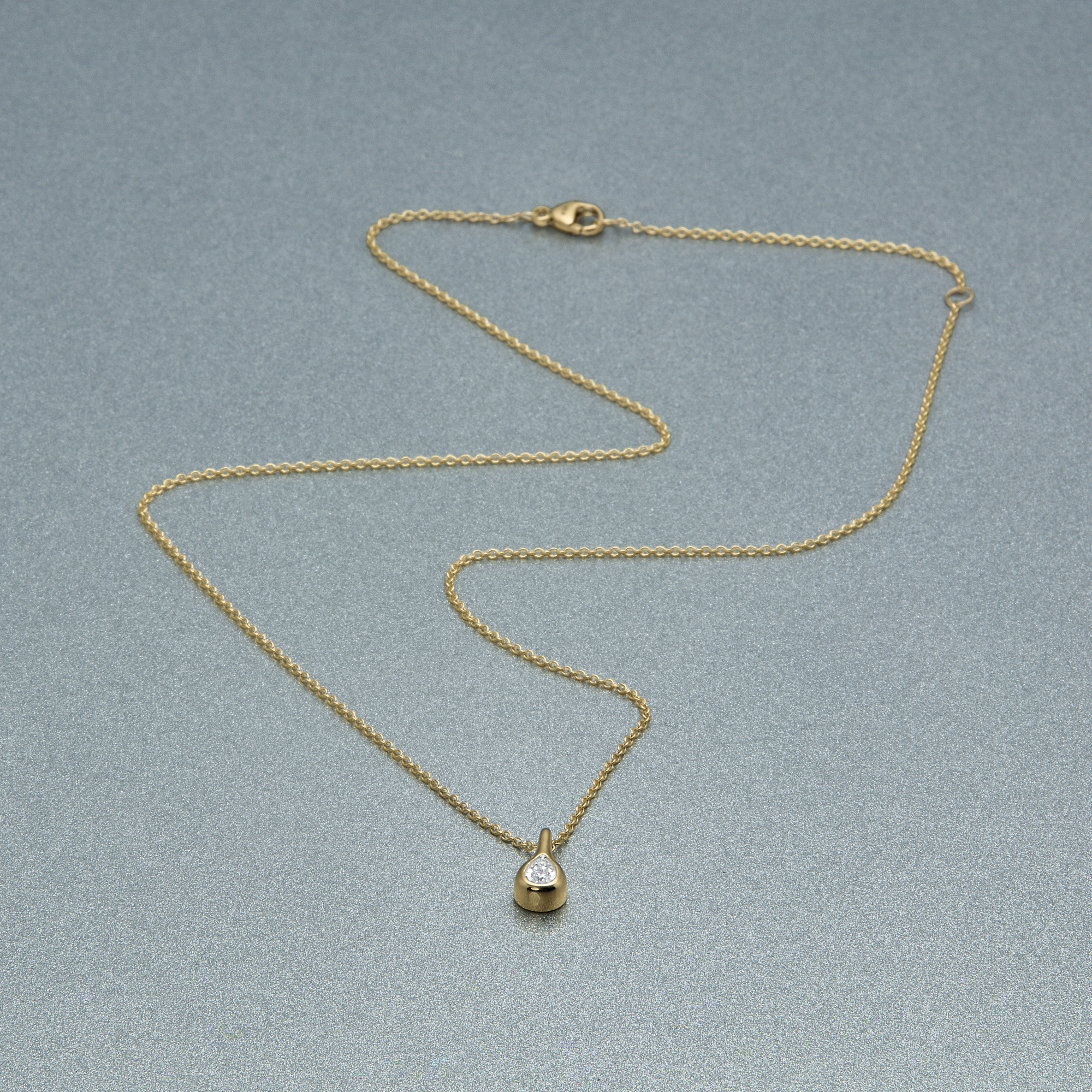 Perfect Pear Diamond Droplet Necklace - 5
