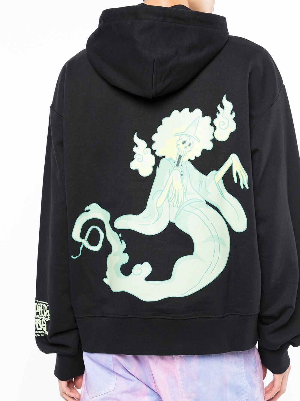 logo-print sleeve hoodie - 5