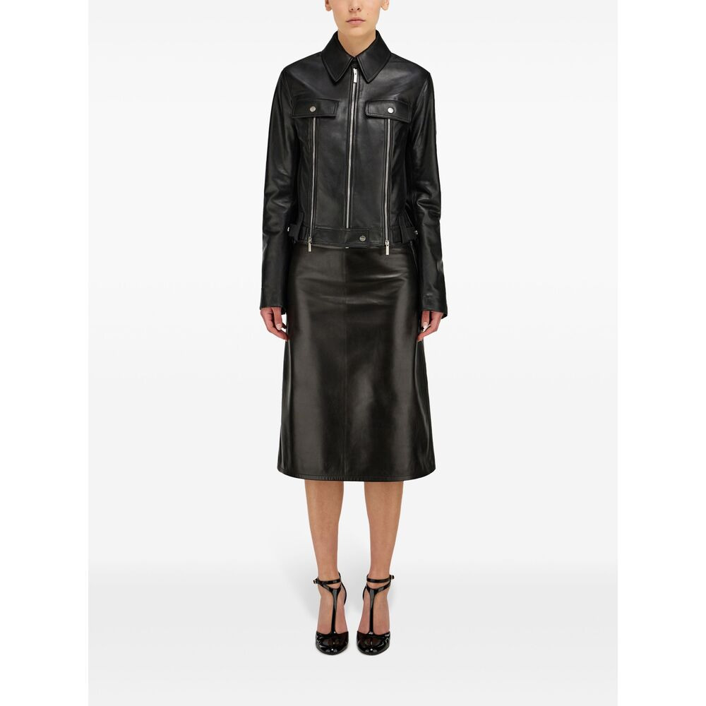 Ferragamo Black Jackets - Biker Jackets Women - 6