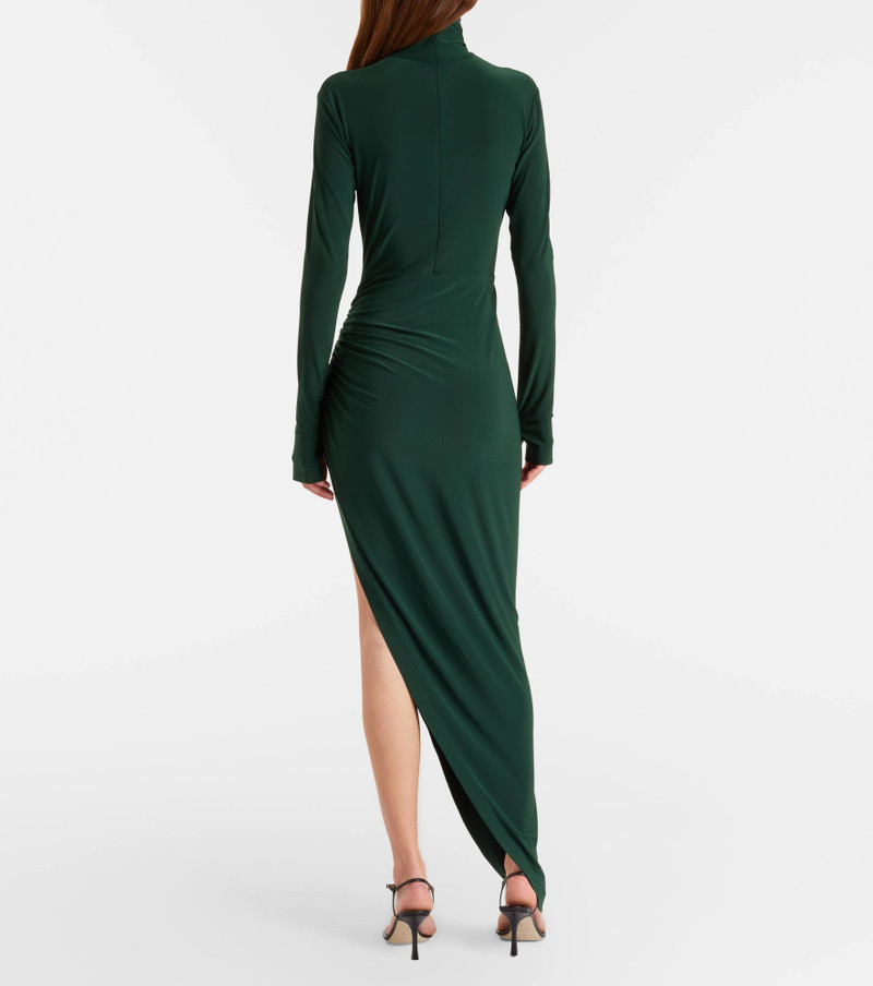 Asymmetric turtleneck maxi dress 3