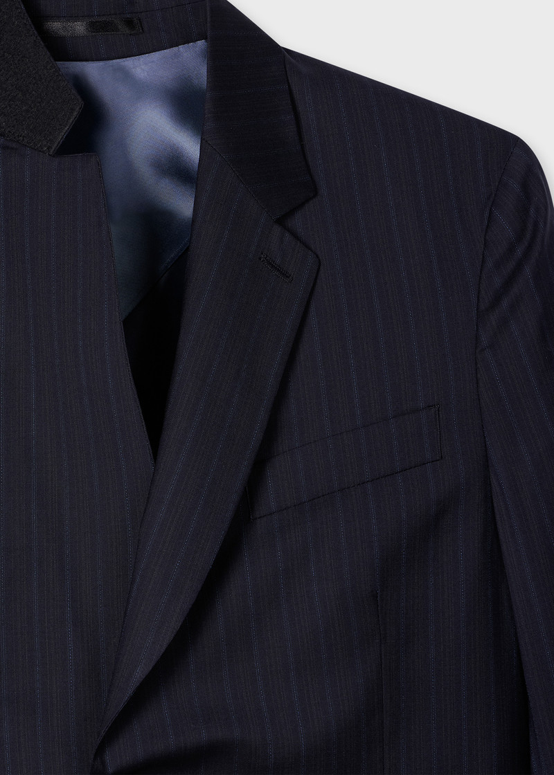 Paul Smith Navy Stripe Tropical Wool Suit outlook