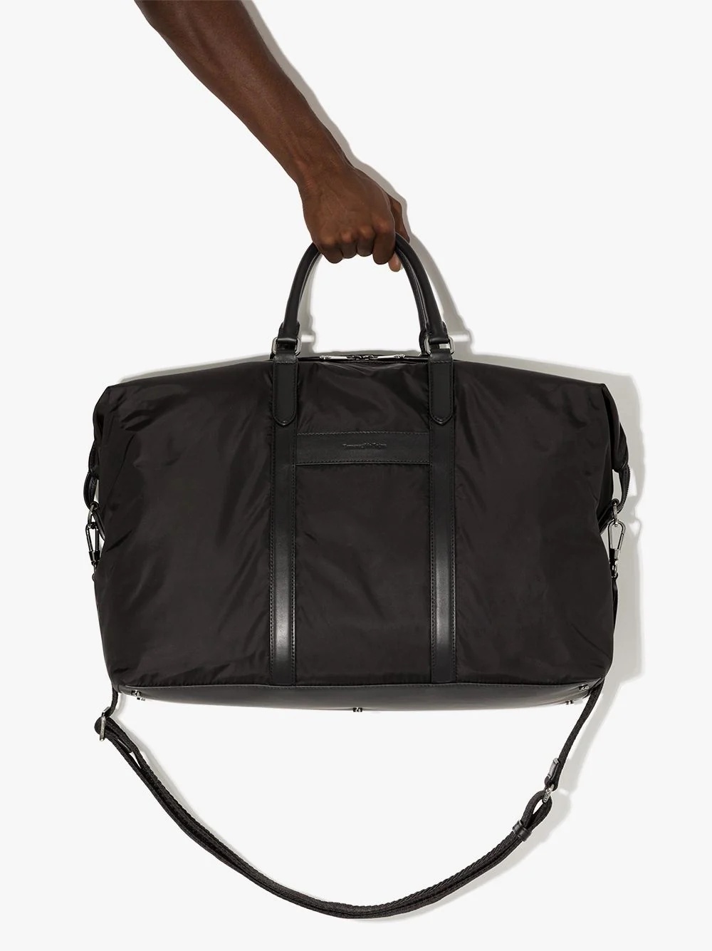 woven technical nylon holdall - 4