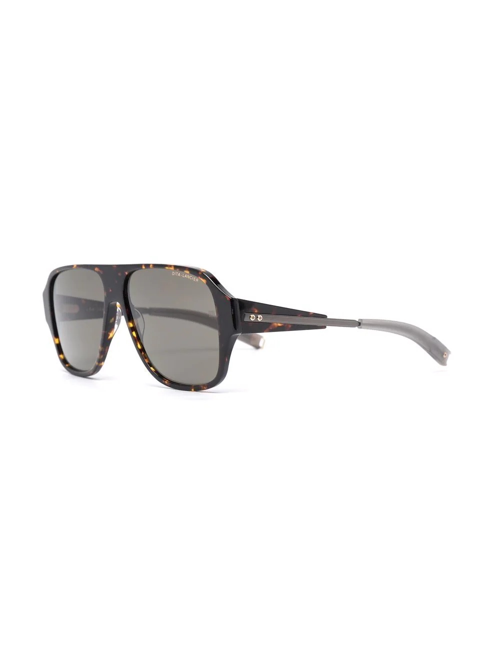 tortoiseshell aviator sunglasses - 2