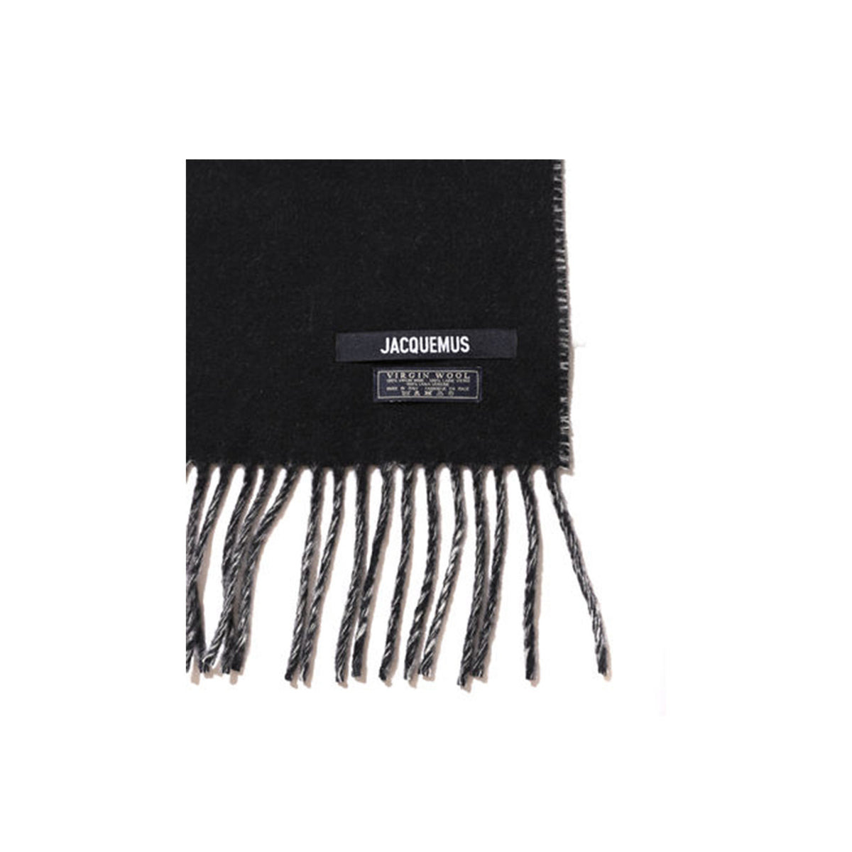 FRINGE LOGO SCARF (BLACK) - 2
