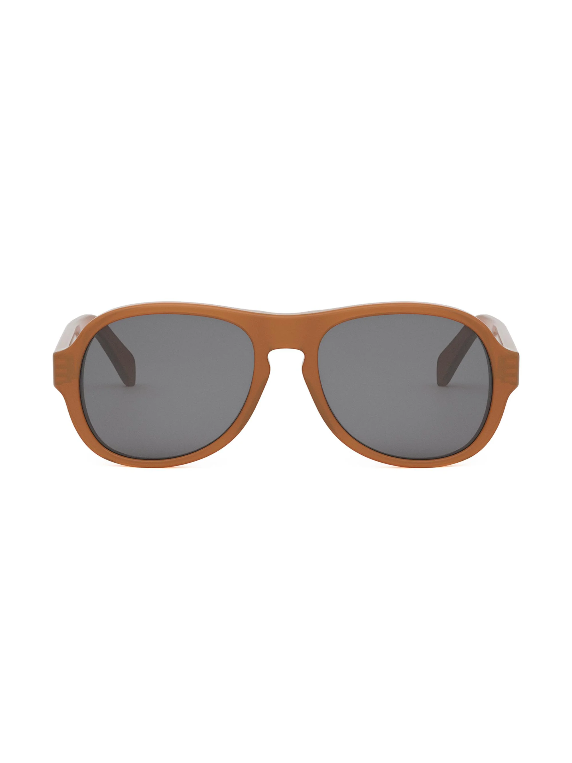 Men's 3 Dots 55MM Geometric Sunglasses - Shiny Light Brown - 1