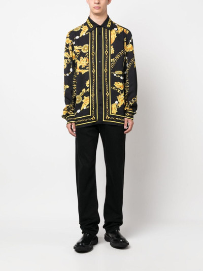 VERSACE JEANS COUTURE baroque-pattern long-sleeve shirt outlook