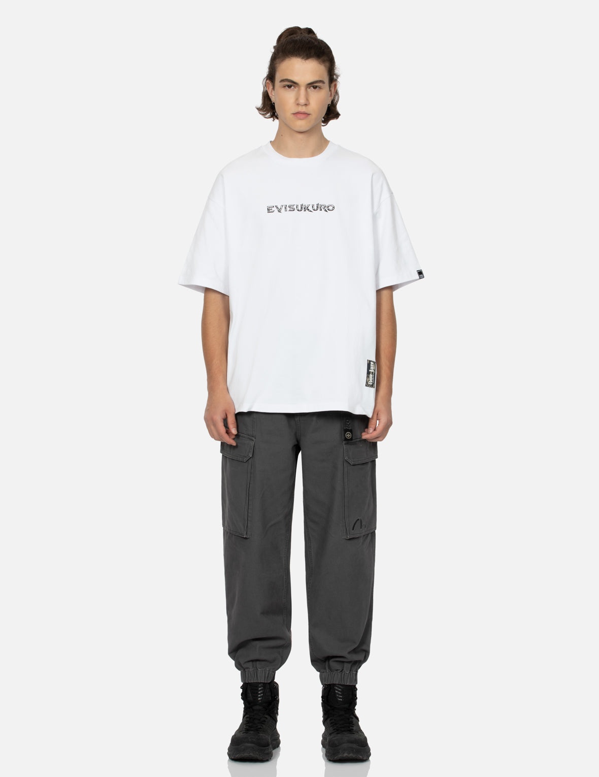 Logo and Slogan Prints Loose Fit T-shirt - 6
