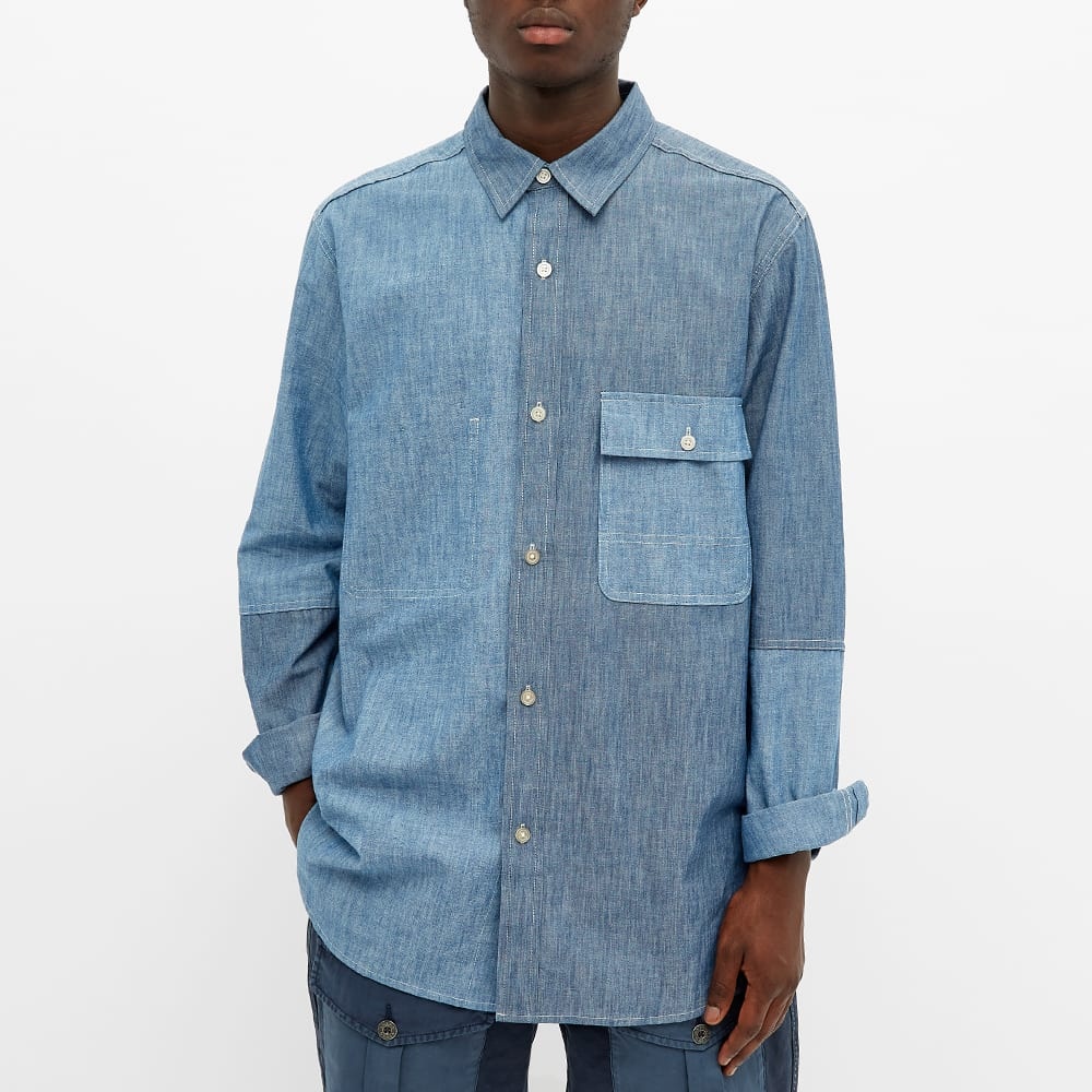 Nigel Cabourn Reverse Denim Shirt - 4