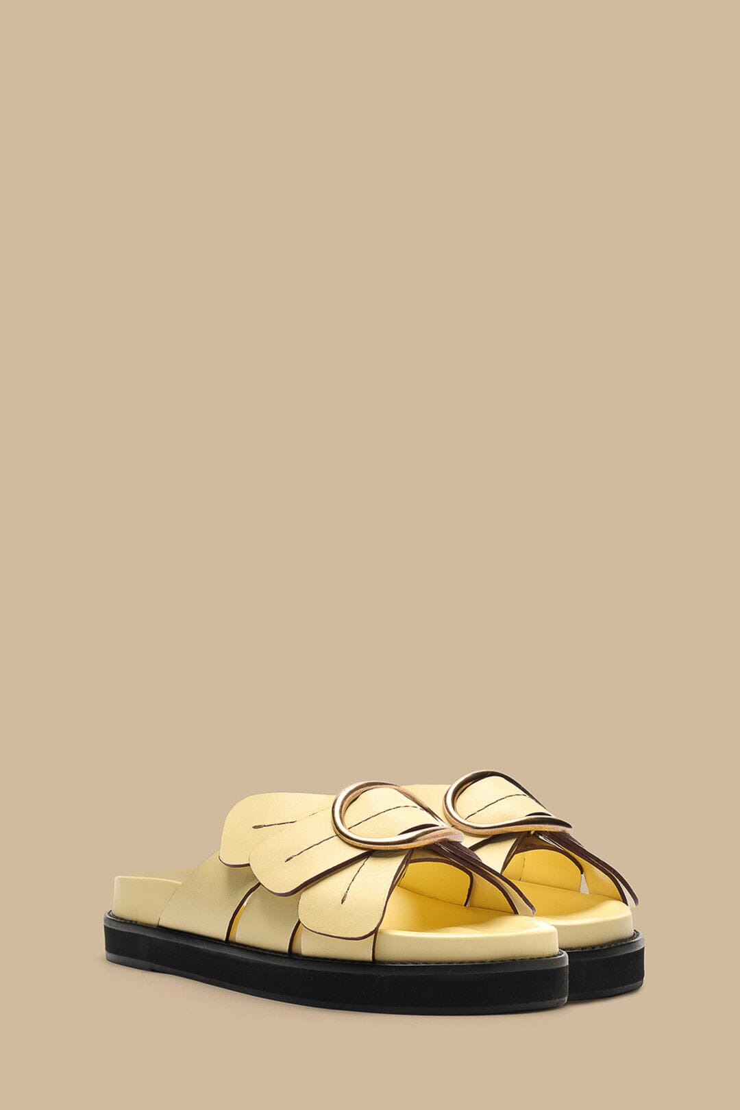 Banana Yellow Daisy Slide Sandal - 2