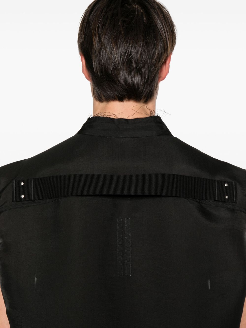 raw cut-detailing vest - 5