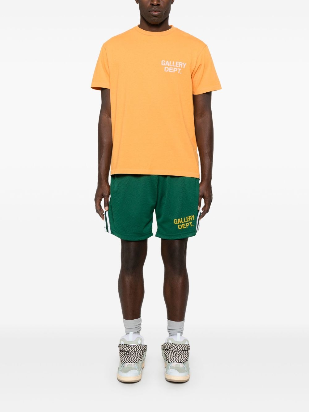 logo-print track shorts - 2